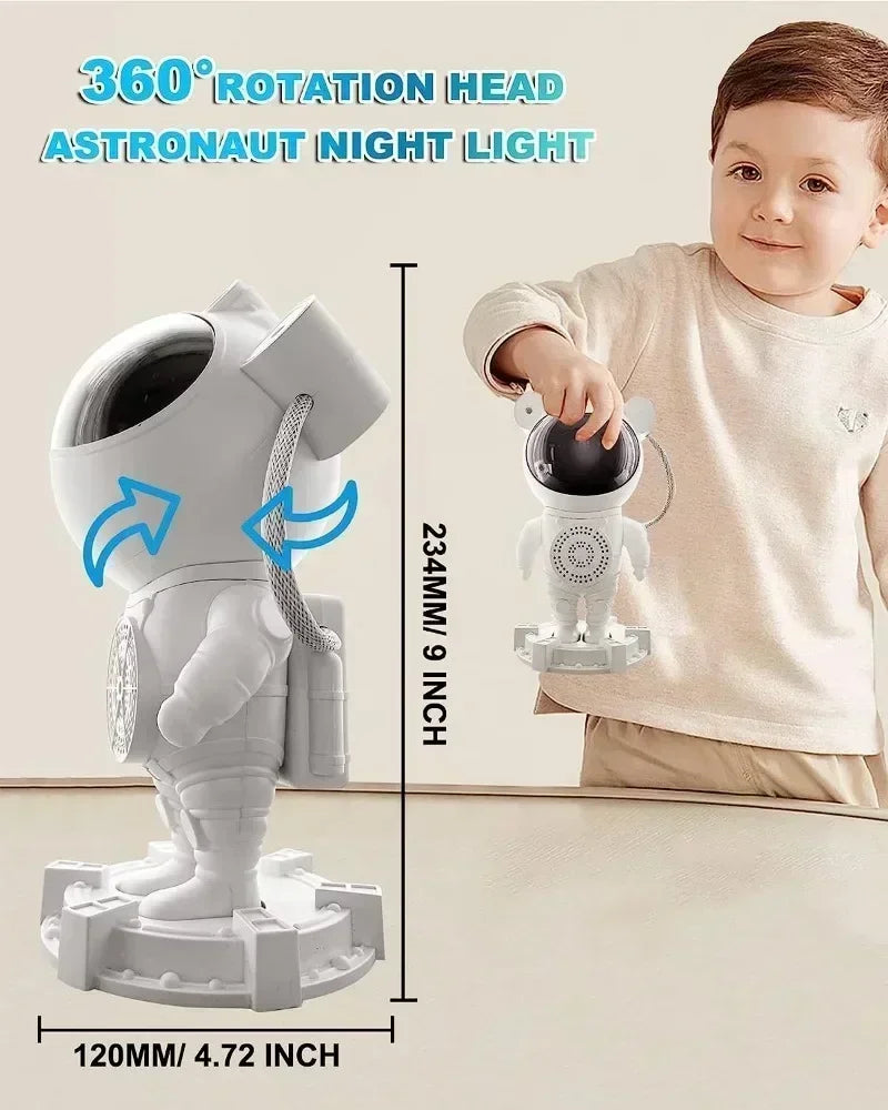 Astronaut Starry Sky Projector with Music & Adjustable Arms for Kids' Room