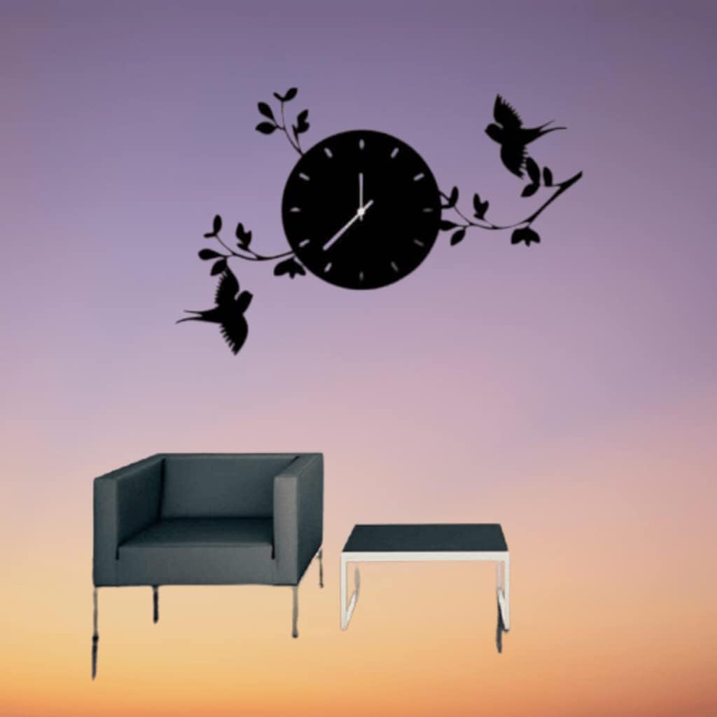 Modern Bird Design Wall Clock – Stylish Decorative Timepiece for Living Room Decor