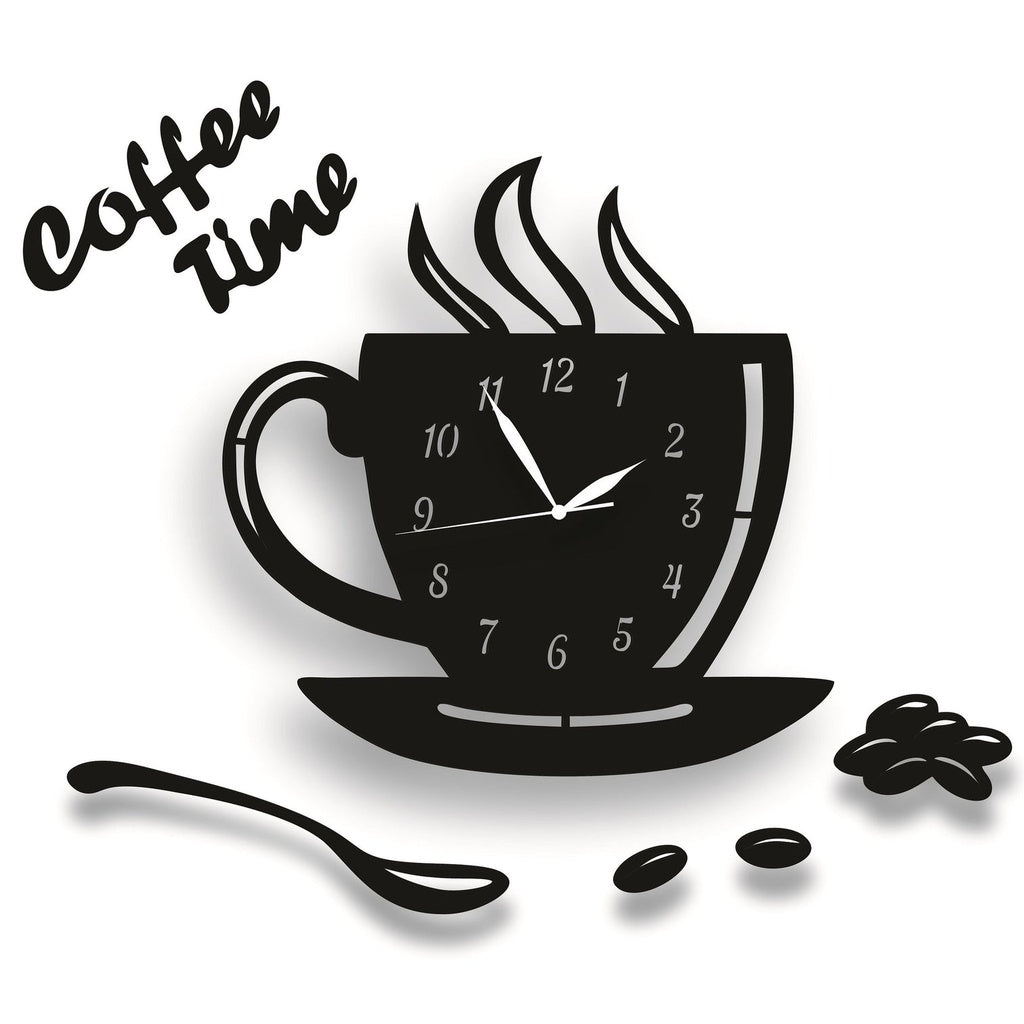 Unique Coffee Mug Clock Art Design