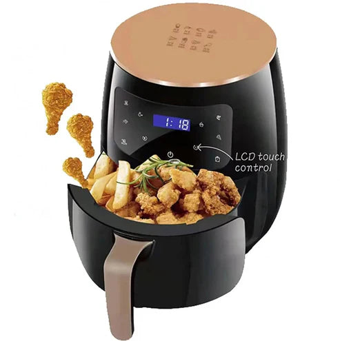Smart LCD Air Fryer – Oil-Free Multi-Cooker for Chicken, Fries, Cake, Shrimp & More