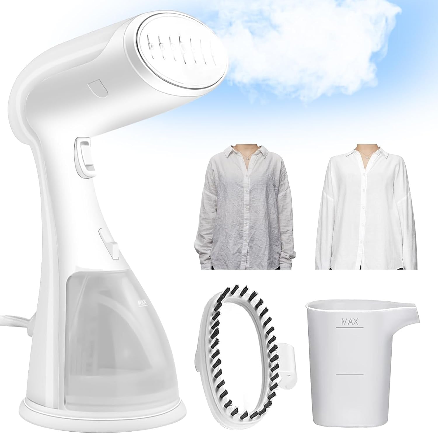 Portable Handheld Garment Steamer – Fast Heat-Up, Wrinkle Remover for Clothes & Fabrics