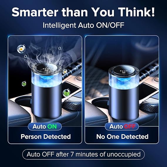 Car Aroma Diffuser with LED Light – USB Powered Humidifier & Air Freshener