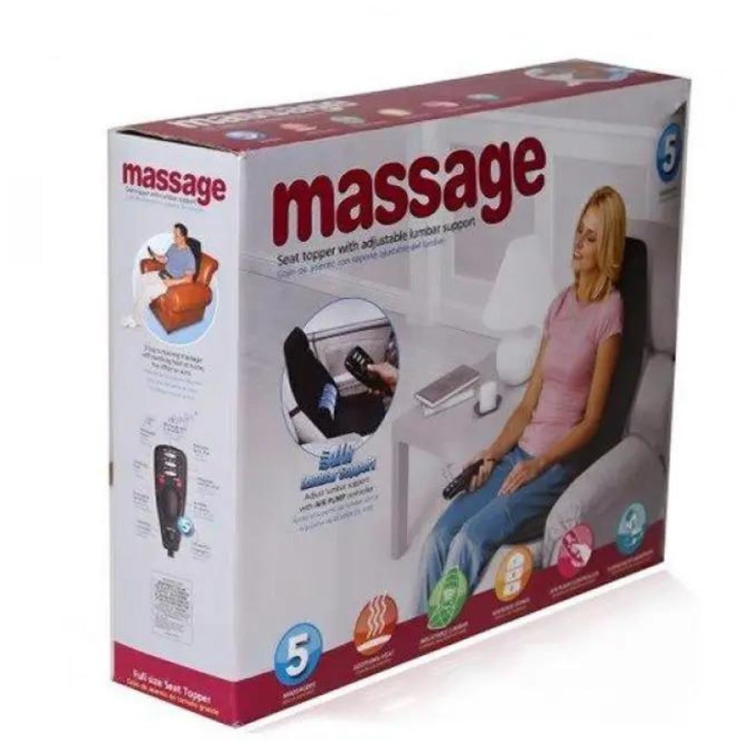 Full Size Vibrating Massage Seat Topper with Soothing Heat for Home & Office & car
