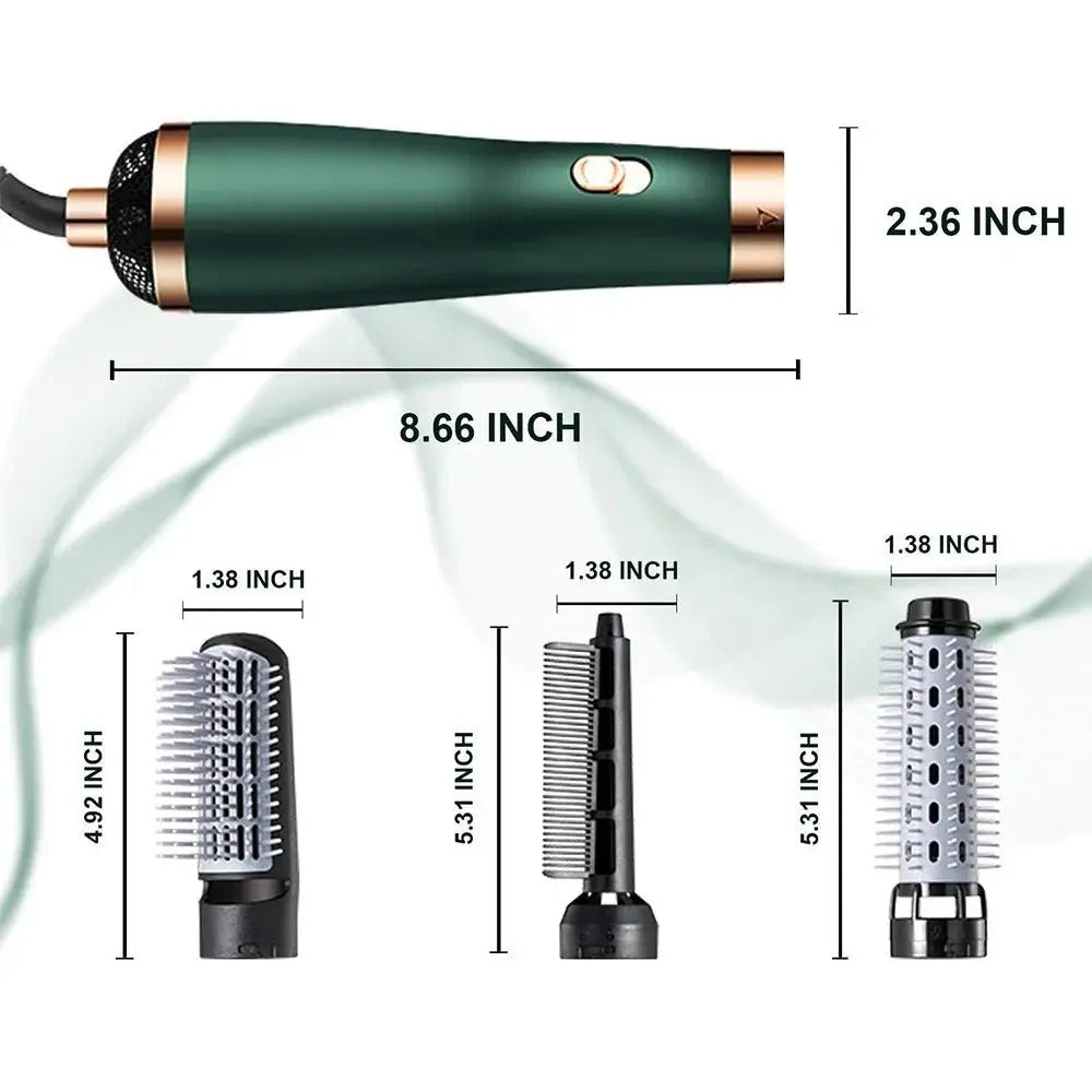 3-in-1 Hot Air Styler for Drying, Straightening & Curling – Multi-Functional Hair Styling Tool