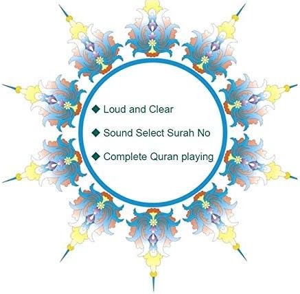 Portable Quran Bluetooth Speaker with LED, TF Card, MIC, Remote Control, and Rechargeable Battery