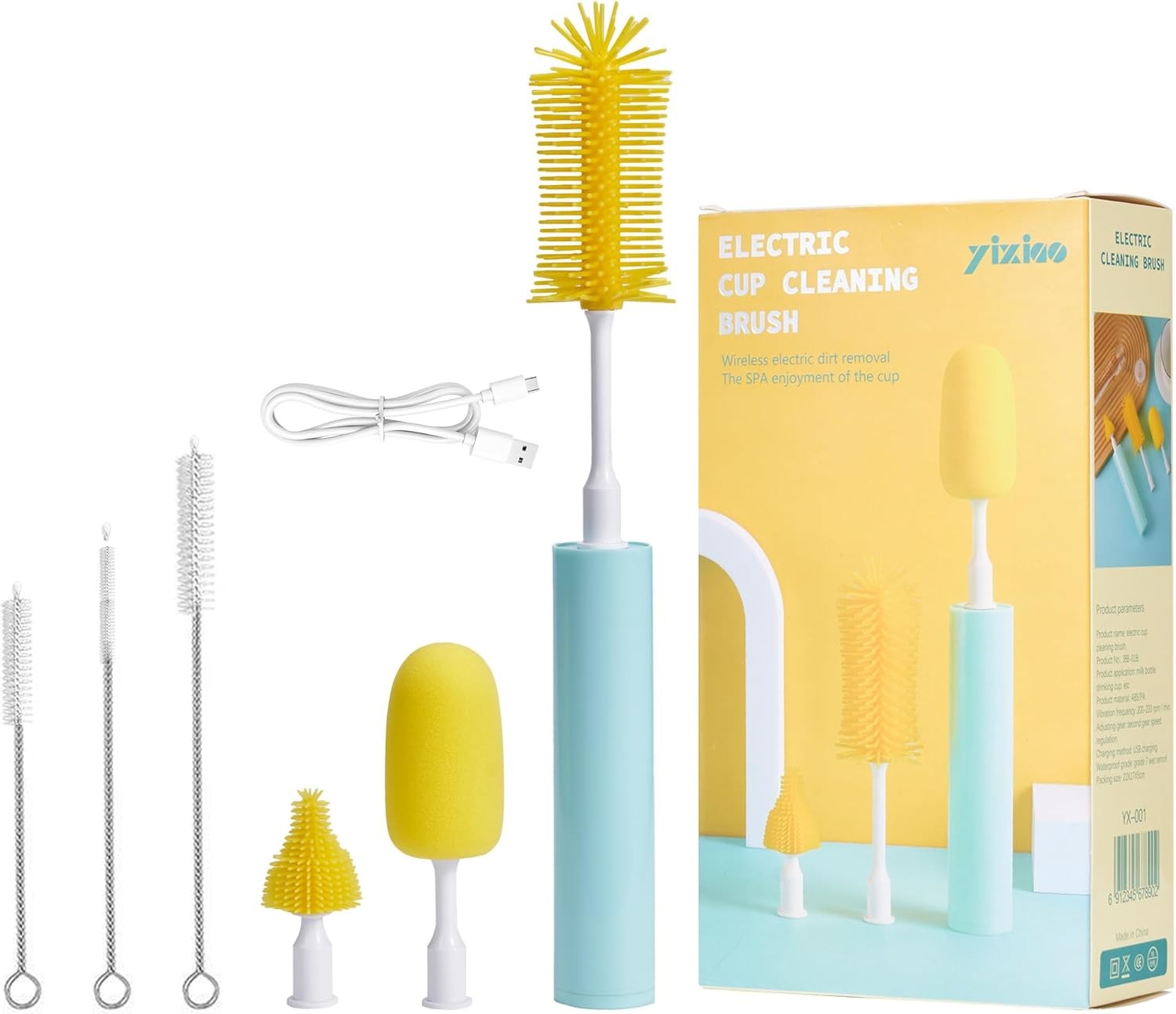 Baby Bottle Cleaning Brush Set – Ideal for Bottles, Pumps, Pacifiers & More