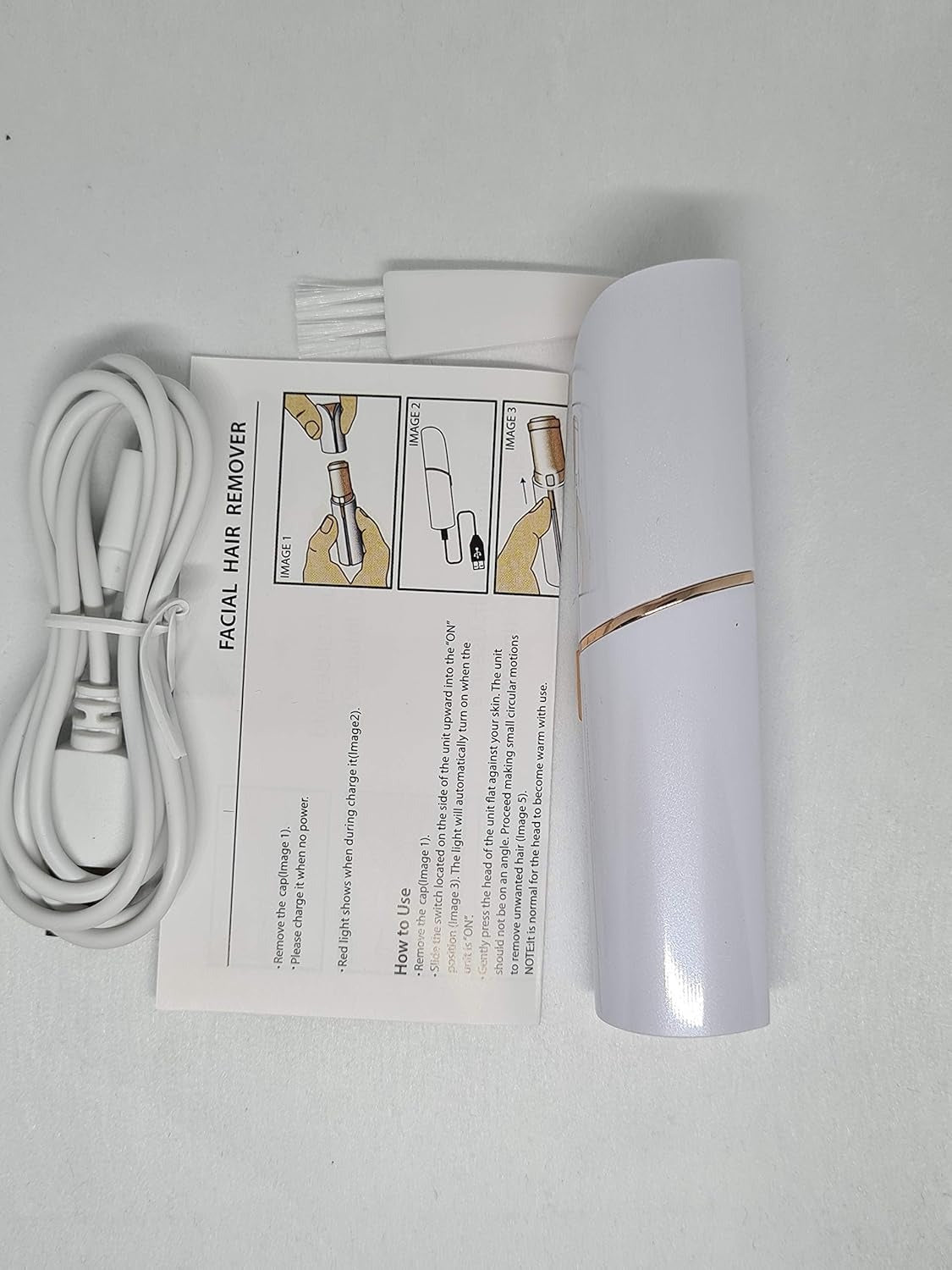 Rechargeable Facial Hair Remover – Painless & Portable Face Epilator for Women