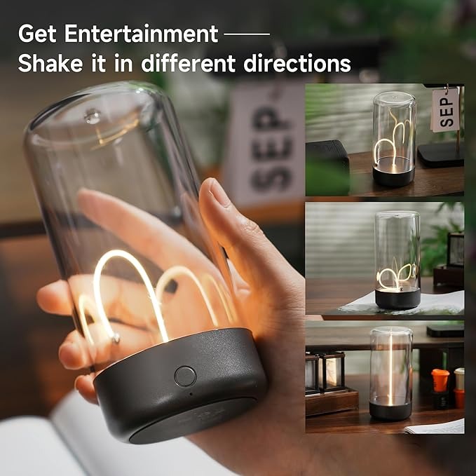 Interactive LED Table Lamp with Shake Sensor – Fun and Stylish Light for Office, Bedside & Decor