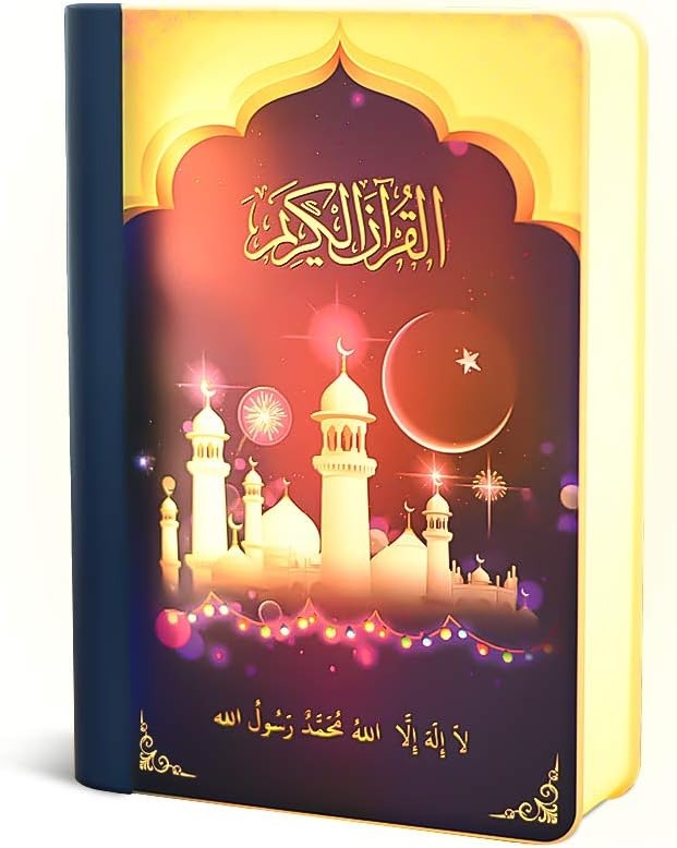 Islamic LED Speaker Book – Bluetooth Quran Player with Recitation & Light