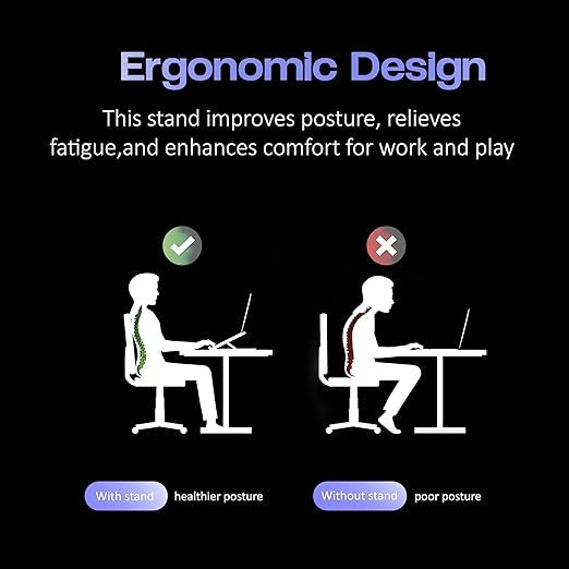 Adjustable Portable Laptop Stand – Foldable & Ergonomic Design for All Devices