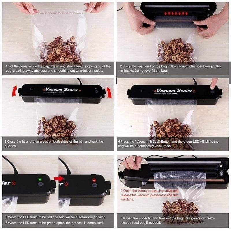 Automatic Vacuum Sealer Machine for Food Storage – Keep Meat, Veggies & More Fresh Longer
