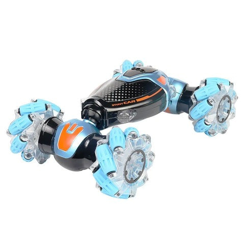 360° Stunt RC Car with LED Lights and All-Terrain Tires for Kids