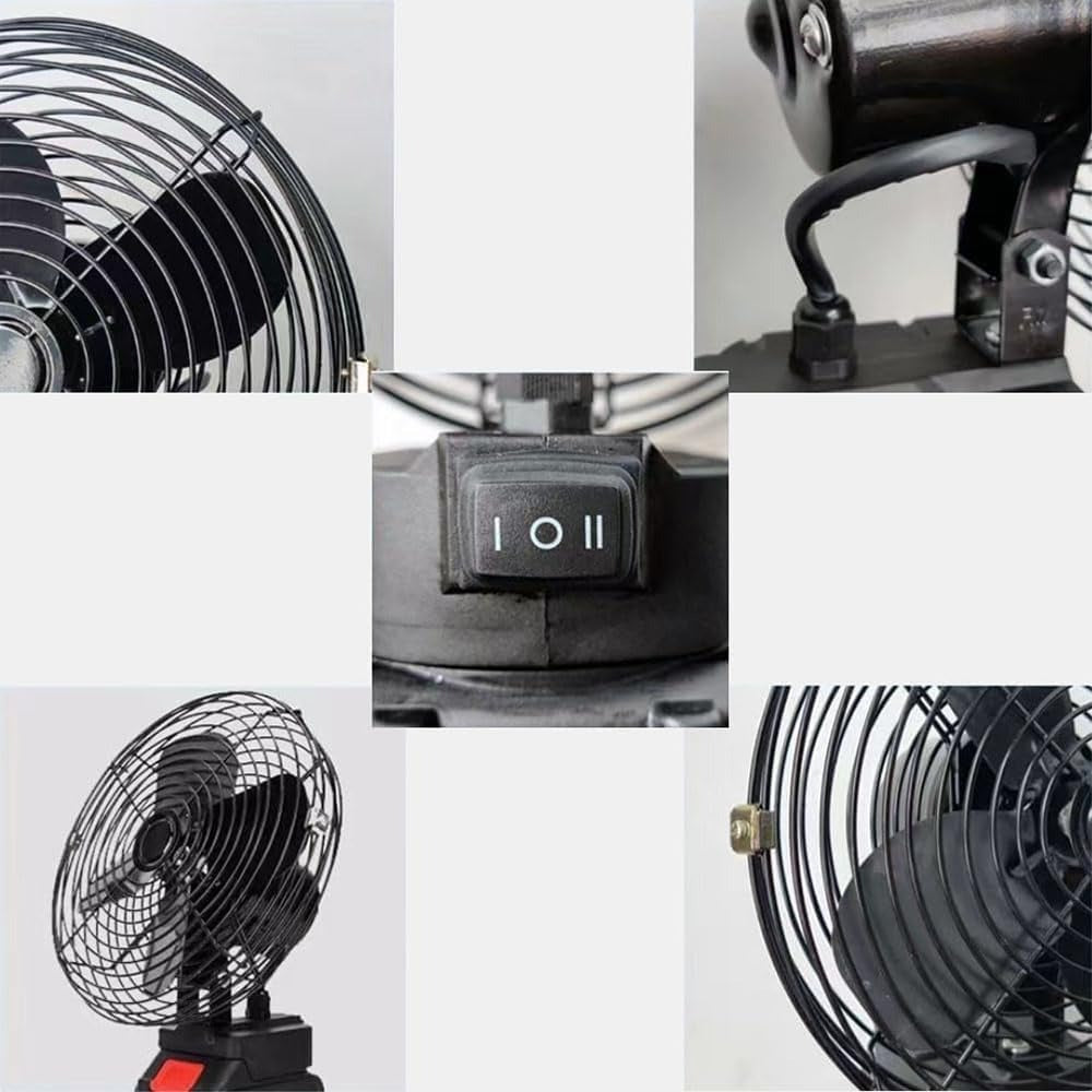Heavy Duty Industrial Table Fan – 3 Speed Settings, Powerful Airflow, Adjustable Tilt Metal Blade Fan