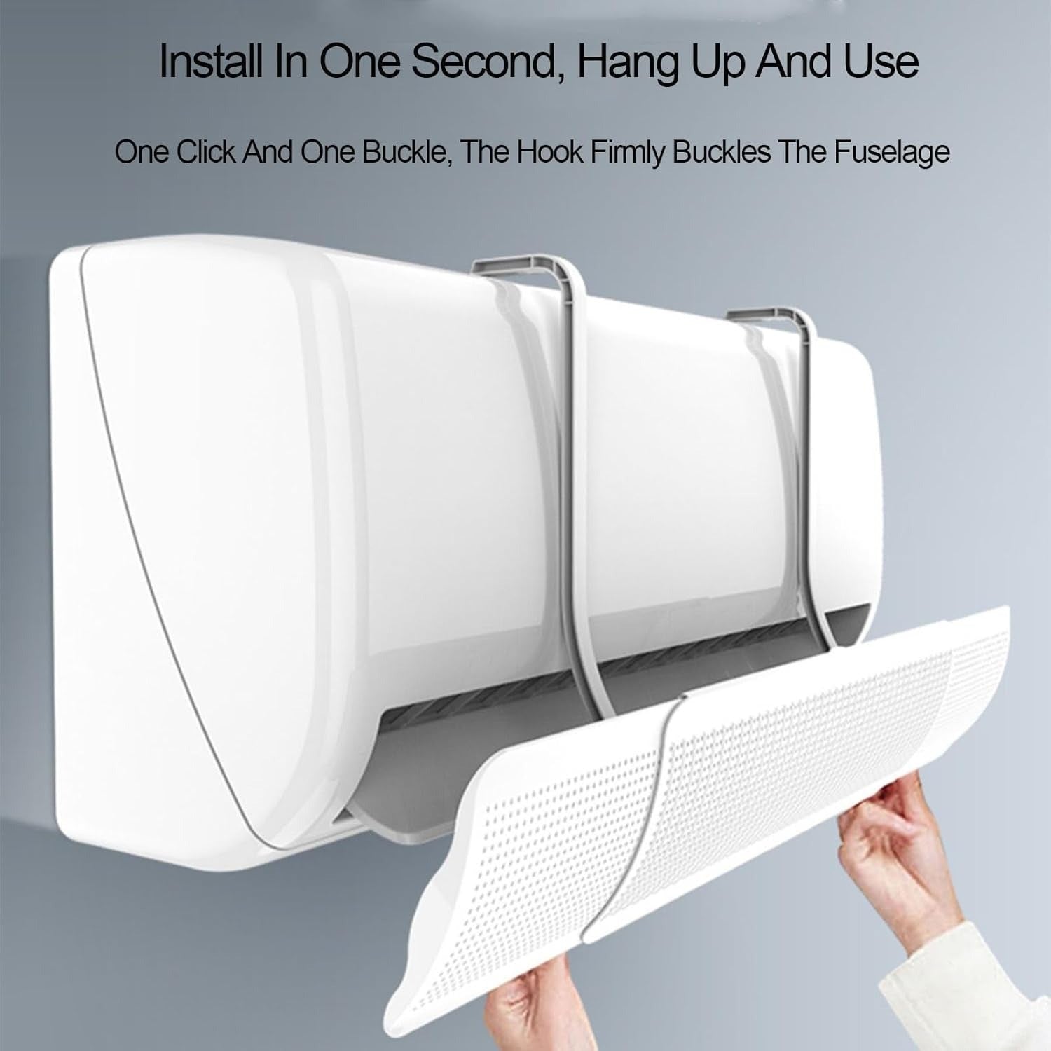 Universal Adjustable AC Wind Deflector – Telescopic Air Conditioner Baffle for Wall-Mounted Units