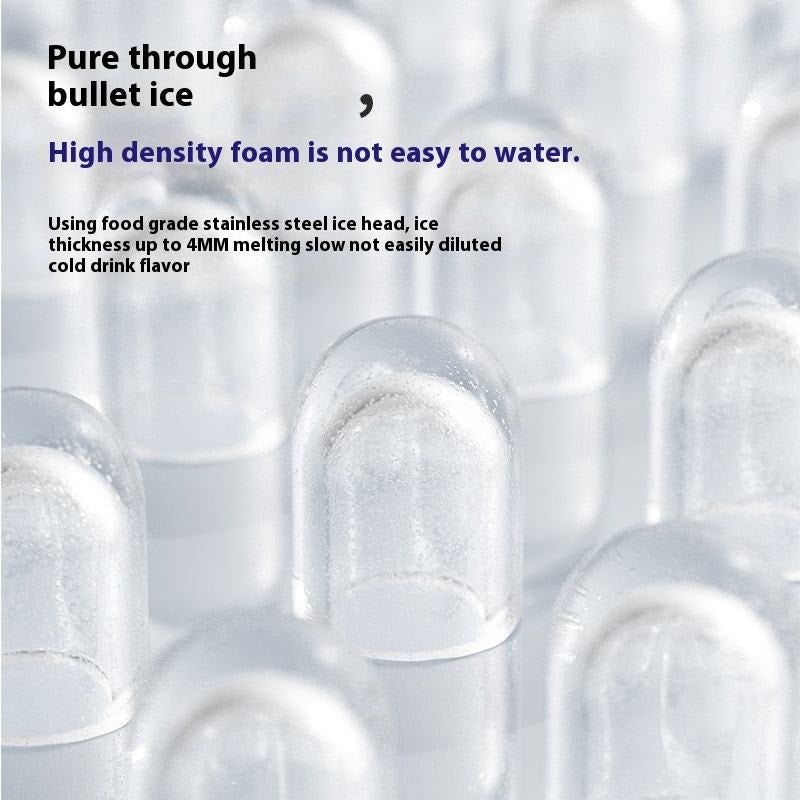 Compact Ice Maker with Cold Lock Design for Long-Lasting Ice Preservation