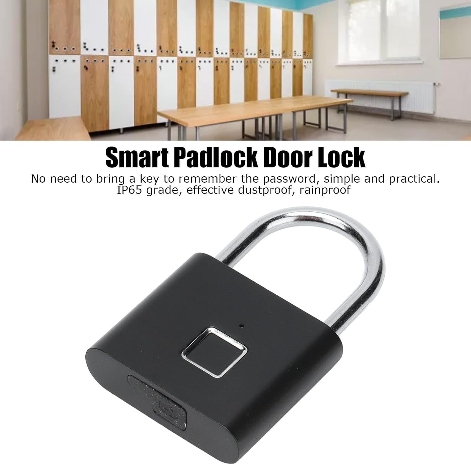 Smart Fingerprint Padlock – Keyless, Waterproof & Dustproof for Secure Access
